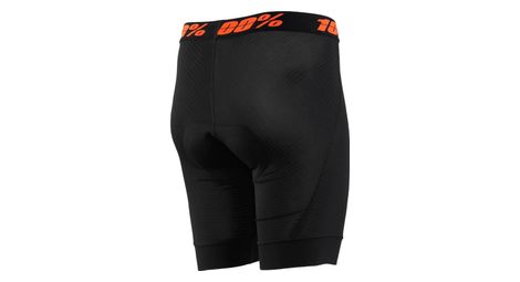 100 Crux Liner Damen Shorts Schwarz Orange