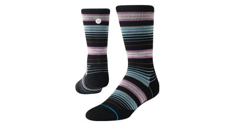 Chaussettes stance rockford light wool crew noir/rose