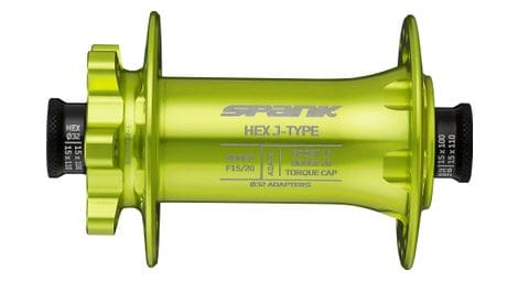 Moyeu avant spank hex j-type boost f15/20 / 32 trous vert