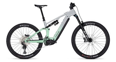 VTT Électrique Tout-Suspendu Focus SAM² 6.8 Shimano Deore 12V 800Wh MX (29/27.5'') Gris/Vert 2025