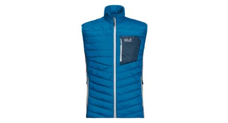 Doudoune+jack+wolfskin+routeburn+vest+bleu