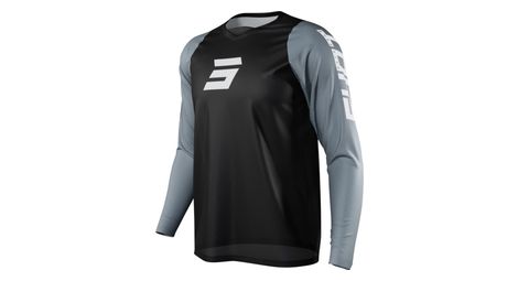 Shot neo defender long sleeve jersey black / grey