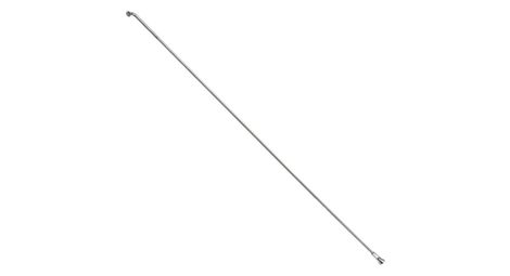 Rayon inox argent e-bike 2,0mm avec tete en 2,3mm  l 290mm sapim tete coudee avec ecrous (vendu a l'unite)