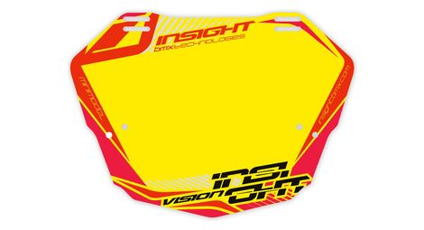 Plaque insight vision 2 mini/cruiser jaune/rouge