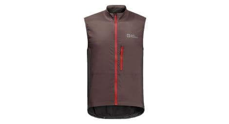 Gilet sans manches jack wolfskin morobbia alpha rouge foncé