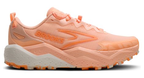 brooks caldera 8 women s pink orange trail shoes