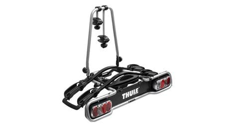 Porte-vélos sur boule d'attelage thule euroride 940 prise 13 broches - 2 vélos noir / argent