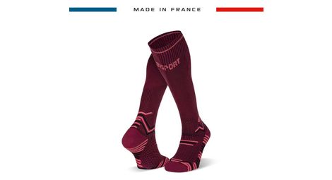 Chaussettes de compression bv sport trail rouge