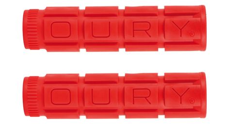 Paire de grips oury classic moutain v2 rouge