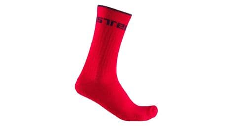 Calcetines castelli distanza 20 rojo