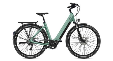 O2 feel iswan explorer boost 6.1 univ shimano alivio 9v 432 wh 27.5'' verde canopé  mountain bike elettrica l / 180-200 cm