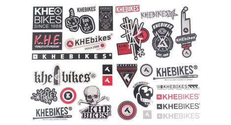 Feuille d'autocollants originale khe