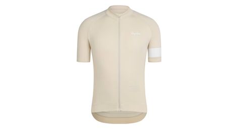 Maillot manches courtes rapha core beige clair