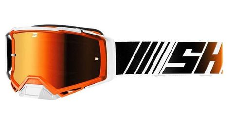 Masque shot core stripe orange brillant