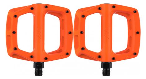 Coppia pedali flat dmr v8 arancio