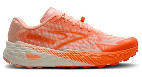 brooks catamount 4 women s pink orange trail shoes