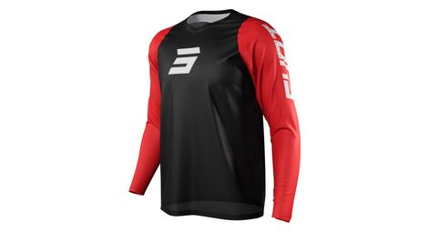 Shot neo defender long sleeve jersey black / red