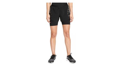 Short 2 en 1 femme nike dri fit run division noir