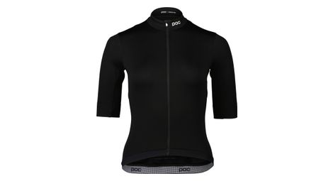 Maillot manches courtes femme poc thermal lite uranium noir