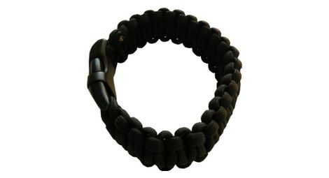 Bracelet paracord noir bushcraft bcb