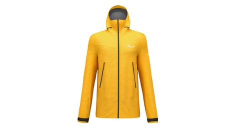 Chaqueta impermeable salewa ortles 3l gore-tex amarillo s