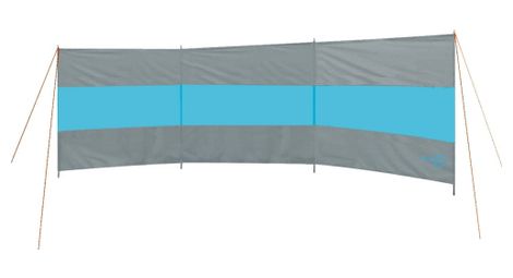 Bo-Camp Brise-vent Popular 500x140 cm Gris et bleu