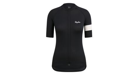 Damen rapha core lightweight kurzarmtrikot schwarz m