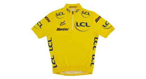 Maillot Manches Courtes Santini Tour de France Maillot Jaune Enfant