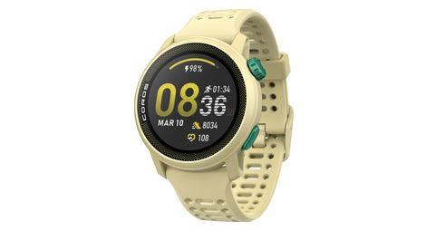 Reloj gps coros pace 3 correa de silicona amarillo bruma