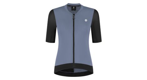 Maillot manches courtes vélo rogelli distance ii lavande/noir femme