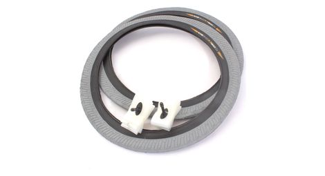 Pneus bmx 2x mac2+ tringle grise + 2x chambre à air schwalbe aerothan