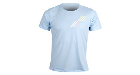 T-Shirt Running BV Sport Light Bleu ciel/Jaune Unisexe