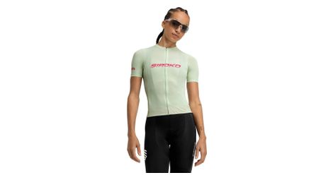 Maillot vélo mesh manches courtes femme cyclisme m8 syntony vert