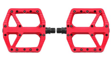 Paire de pedales plates sdg comp rouge