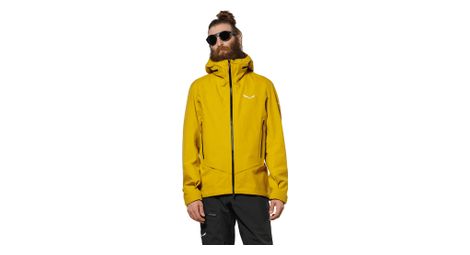 Veste Impermeable Salewa Ortles Gore-Tex 3L Jaune Homme