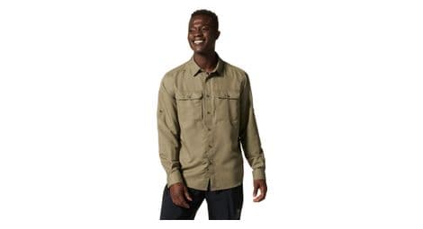 Chemise manches longues mountain hardwear canyon vert homme