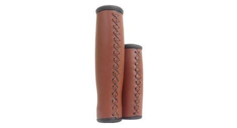 Edge grips city leather - 135/92mm - marron foncé