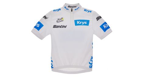 santini tour de france best young rider short sleeve jersey for kids