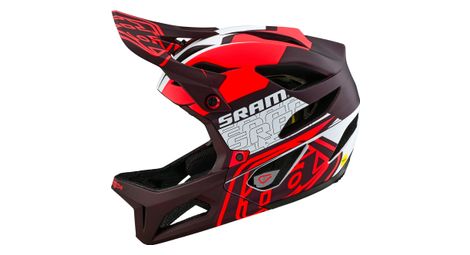 Casco integral troy lee designs stage mips sram vector rojo