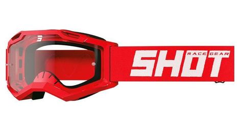 Masque enfant shot rocket kid 2.0 - solid rouge brillant