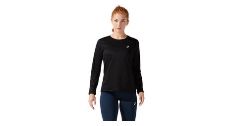 Maillot de manga larga asics core run negro mujer