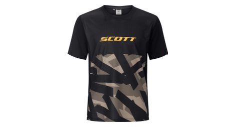 Maillot Manches Courtes Scott Vertic Delta Noir Enfant