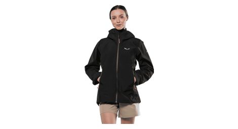 Veste Impermeable Salewa Puez Gore-Tex 3L Noir Femme