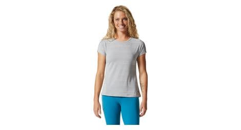 Camiseta de mujer mountain hardwear mighty stripe grey m