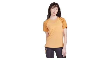 Maillot de manga corta para mujer craft pro trail naranja arena l