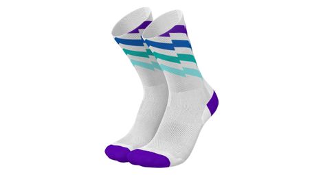 Calcetines Incylence Waves Blanco/Morado