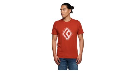 T-shirt manches courtes black diamond chalked up 2.0 rouge