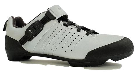 Triban grvl 520 reflective visible grey gravel and road shoes