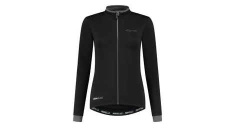 Maillot manches longues velo rogelli essential - femme - noir