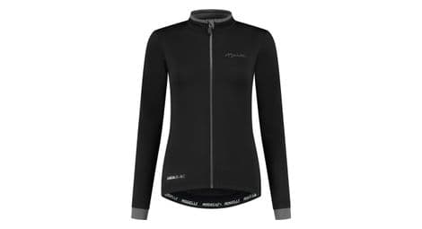 Maillot manches longues velo rogelli essential - femme - noir